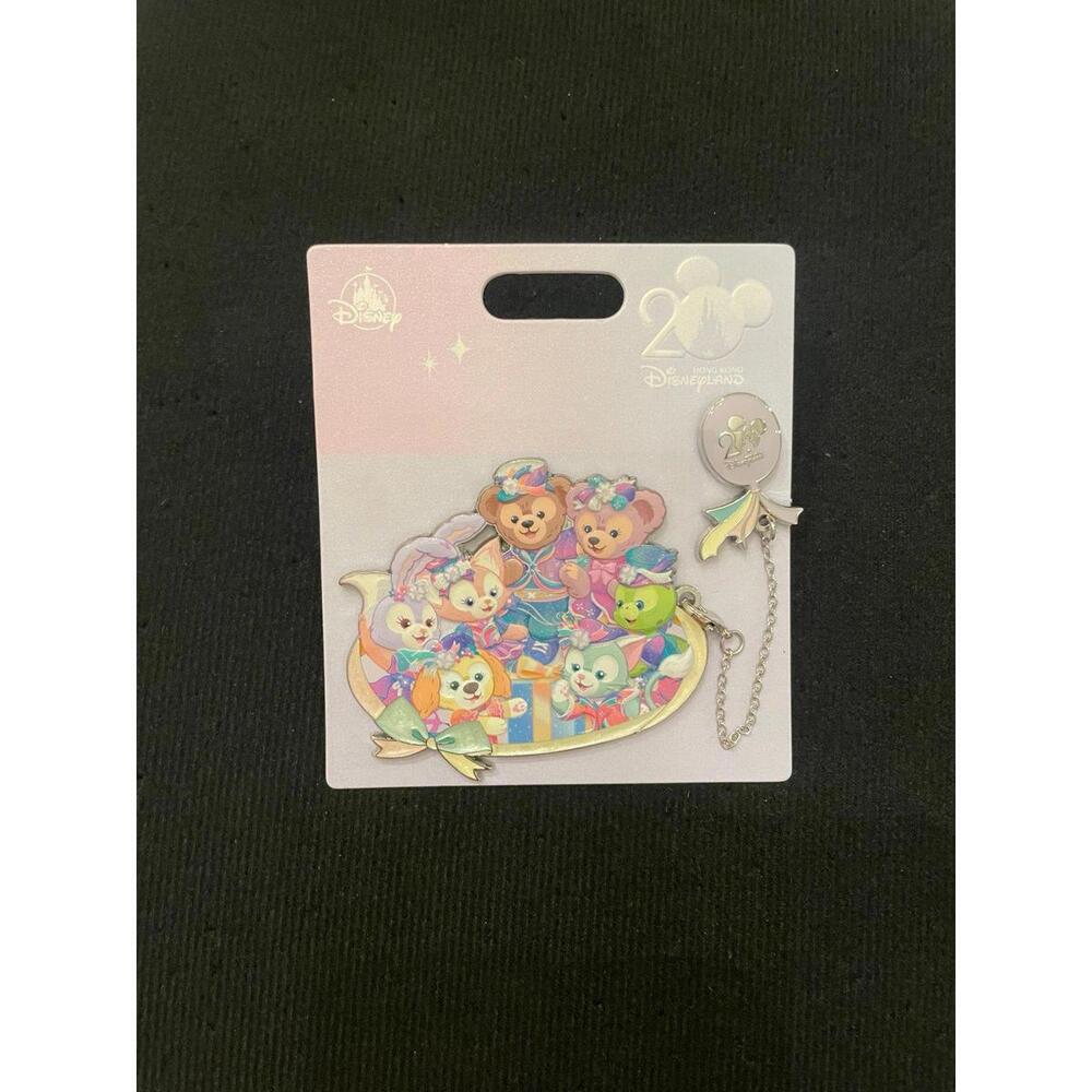 Duffy and friends Hong Kong Disneyland 20th anniversary jumbo pin